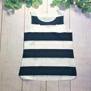 Ann Taylor LOFT Sheer Cabana Stripe Tank